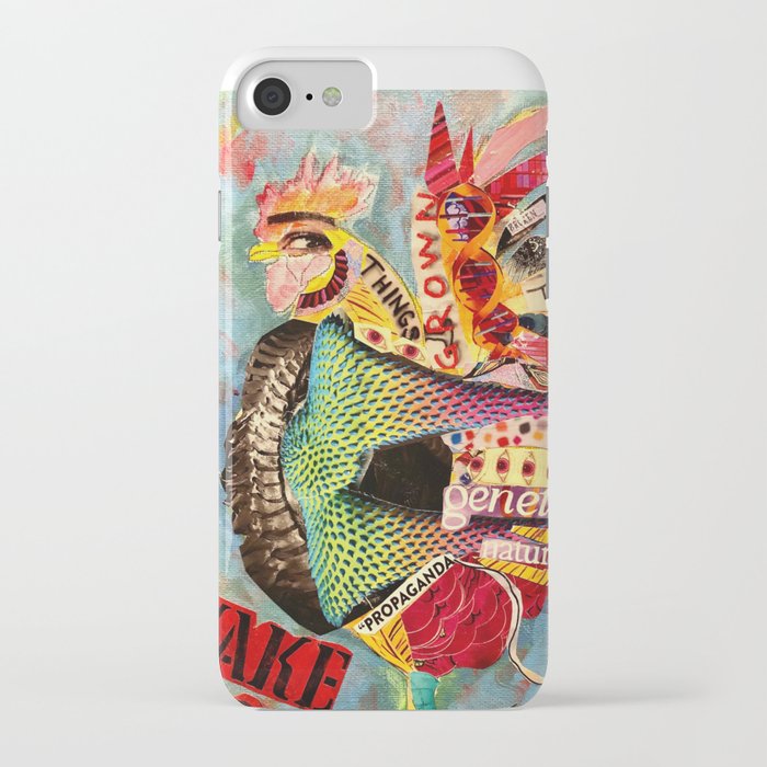 Genetically modified chicken iPhone Case