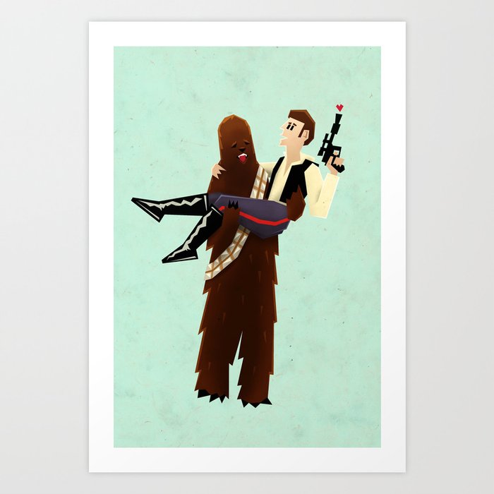 Discover the motif WOOKIELOVE by Yetiland as a print at TOPPOSTER