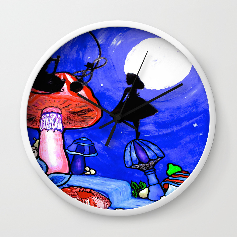 Trippy Original Alice In Wonderland By The Moon Mushroom Mixed