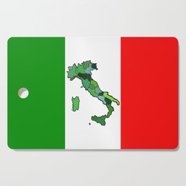 Map of Italy and Italian Flag Cutting Board