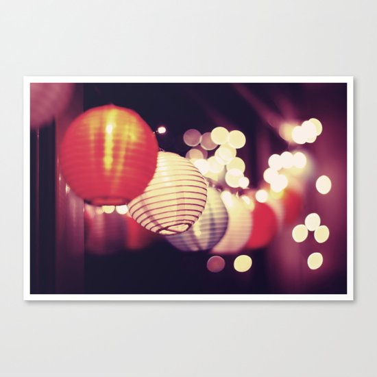 Christmas lights 2 Canvas Print