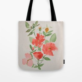 Fall Knockout Roses Tote Bag