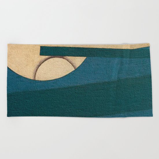 Resting at High Sea Beach Towel
