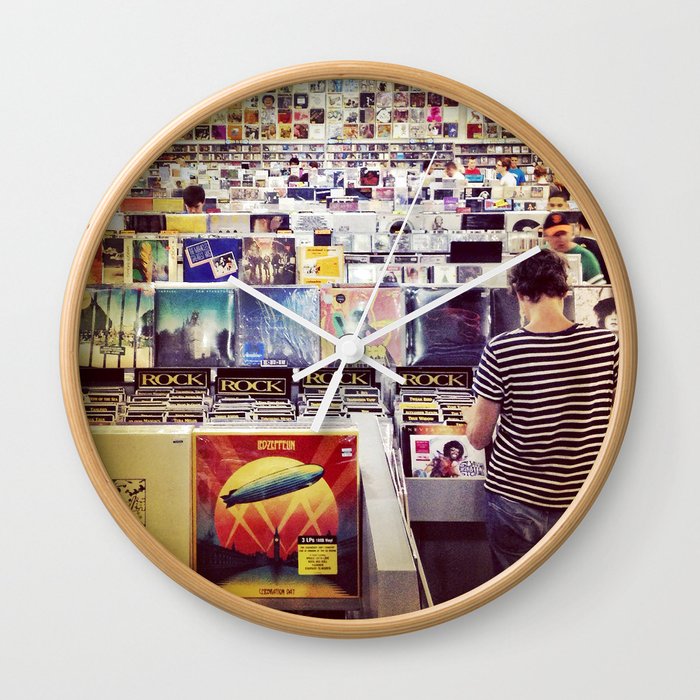 Record Store Wall Clock