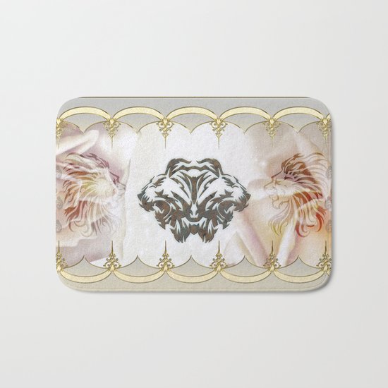 Lion silhouette Bath Mat