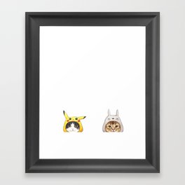 miyazaki cats Framed Art Print