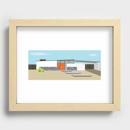 Mid Century Modern Palm Springs House 8 Recessed Framed Print