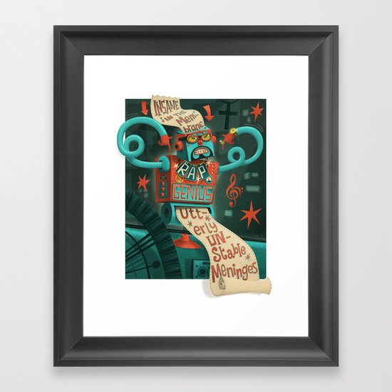 Insane in the... Framed Art Print