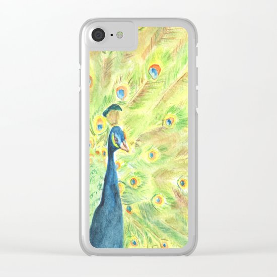 Peacock Clear iPhone Case