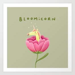 Bloomicorn Art Print