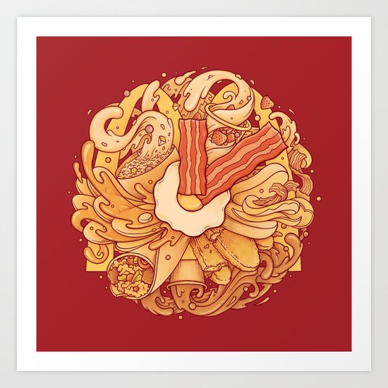 It's Breakfast Time Art Print