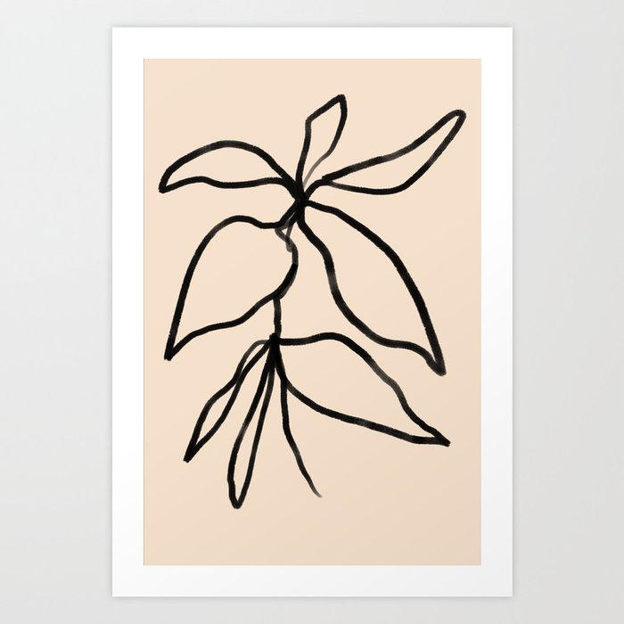 Elegant Sprigs - Curated Collection Art Print