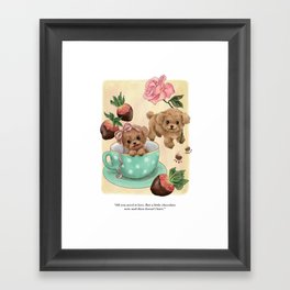 Poodle Lovers Framed Art Print