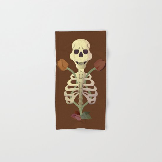 Old Bones with Dark Nature Hand & Bath Towel