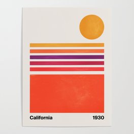 California Sunrise Poster