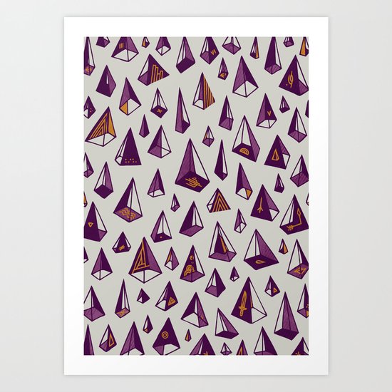Triangles are my favorite shape Art Print