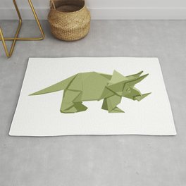 Origami Triceratops Rug