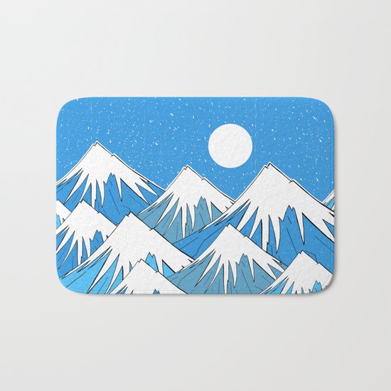 Winter Blues Bath Mat