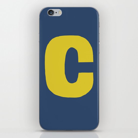 Yellow C iPhone & iPod Skin