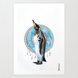 Emperor Penguin Art Print