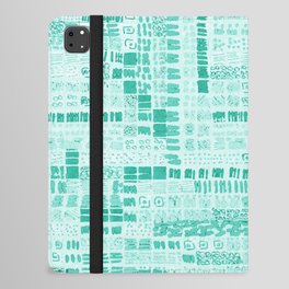 mint green ink marks hand-drawn collection iPad Folio Case
