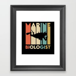 Sea Biologist T-shirt Framed Art Print