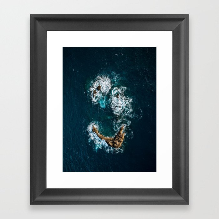 Sea Smile - Ocean Photography Framed Art Print