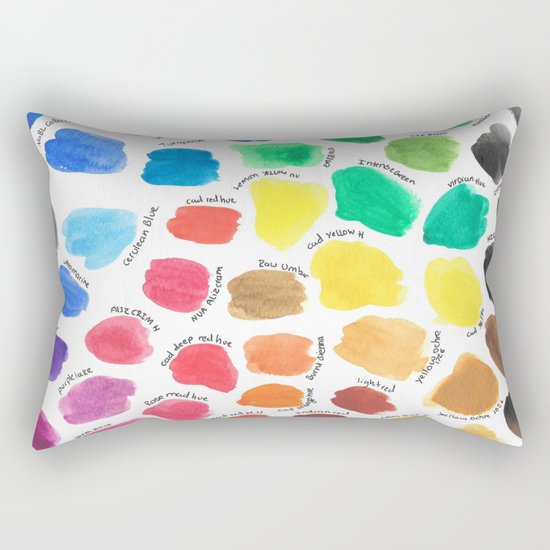 Colour Palette Rectangular Pillow