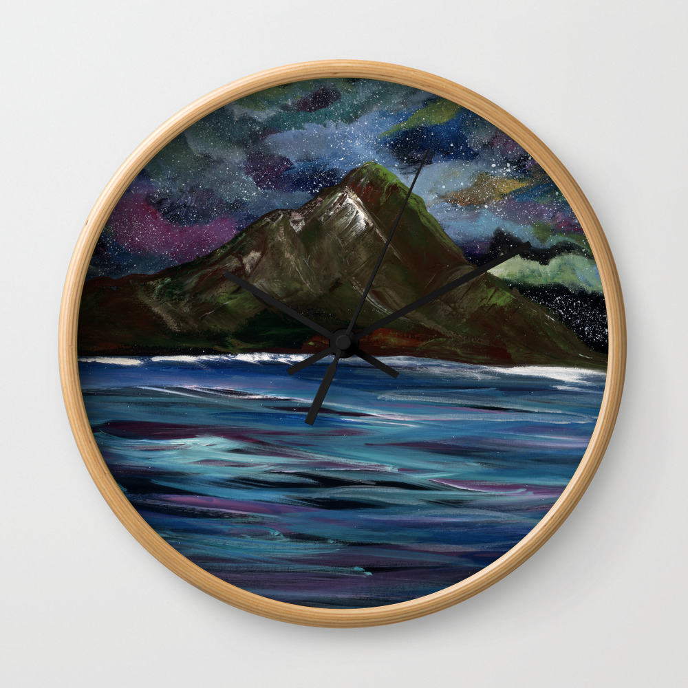 Hawaiian Diamond Wall Clock By Hanginfin Society6