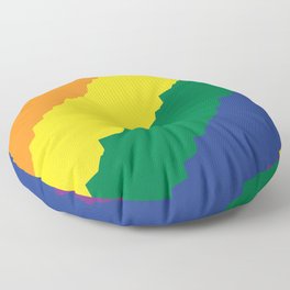 lgbtqia rainbow diversity Floor Pillow