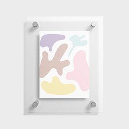 29 Abstract Shapes Pastel Background 220729 Valourine Design Floating Acrylic Print