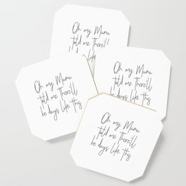 Oh my mama told me there'll be days like this Coaster | Typography, Soullyrics, Songlyrics, Rocklyrics, Classicsonglyrics, Songquotes, Graphicdesign, Inspirational, Vanmorrison 