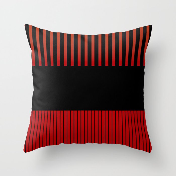 Colour Pop Stripes - Brimstone Throw Pillow