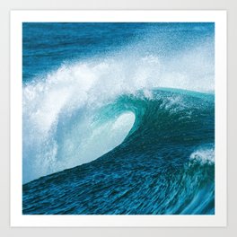 Beautiful Blue Ocean Waves Art Print