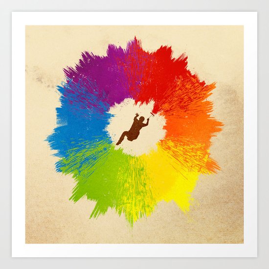 Color Wheel Art Print