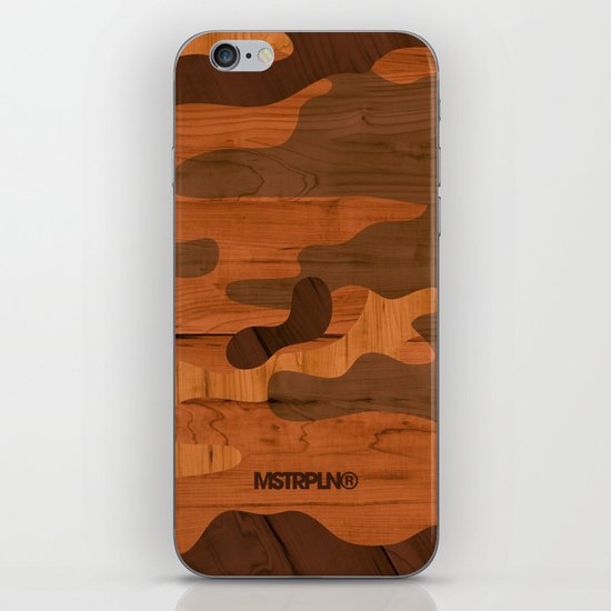 Modern Woodgrain Camouflage / Woodland Print iPhone & iPod Skin