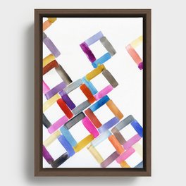 squares Framed Canvas