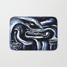 Quetzalcoatl, The Serpent God Bath Mat