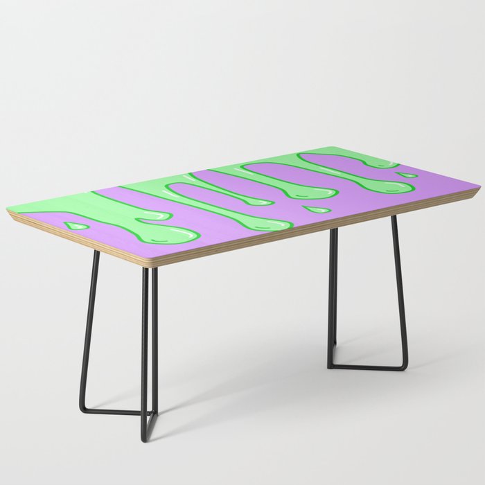 Green and Purple Slime Coffee Table