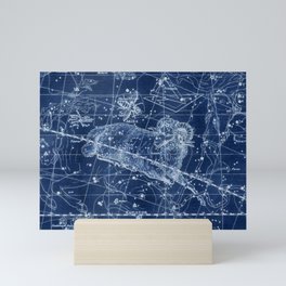 Aries sky star map Mini Art Print