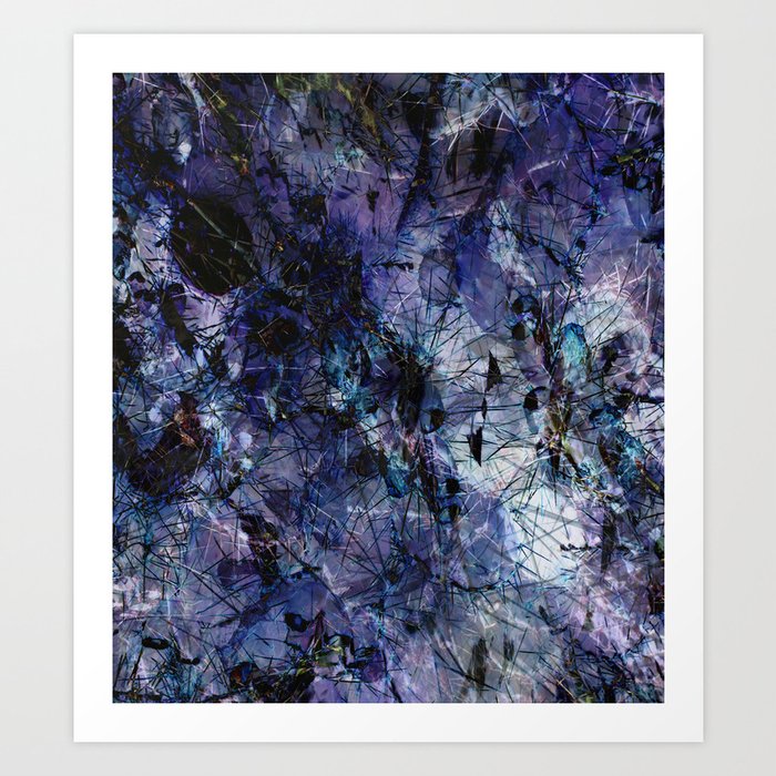 Zion Purple Succulent Art Print