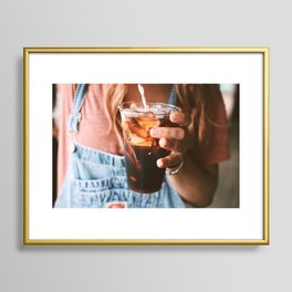 montauk coffee Framed Art Print