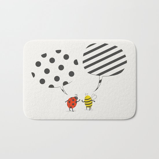 Pattern conflict Bath Mat