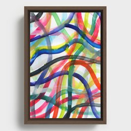 abstract dunes Framed Canvas