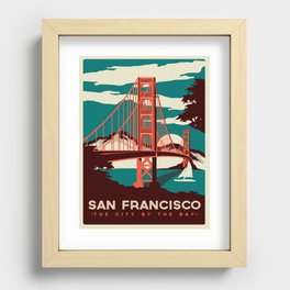 Vintage poster - San Francisco Recessed Framed Print