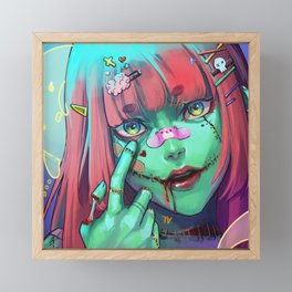 zombie Framed Mini Art Print