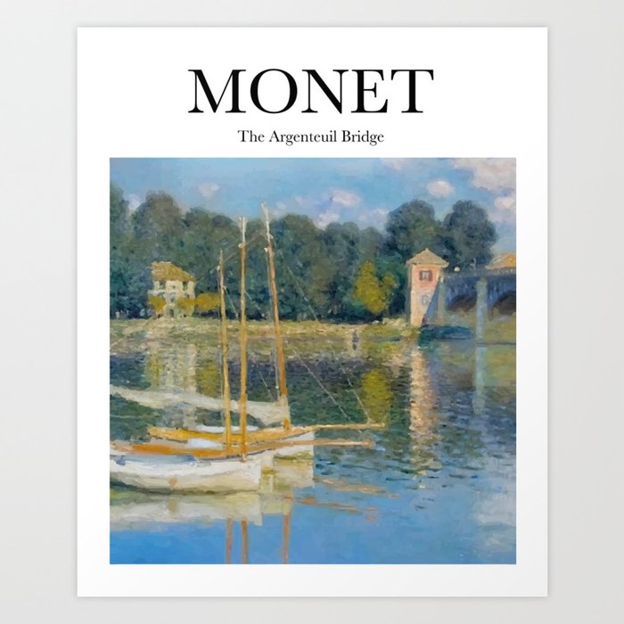 Monet - The Argenteuil Bridge Art Print