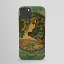 Alphonse Mucha "Ivy" iPhone Case