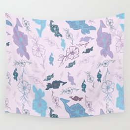 Flower Power - Purple Wall Tapestry