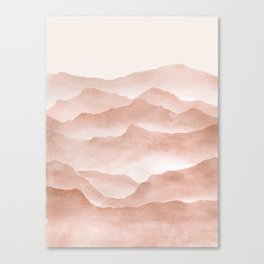 Terra-cotta Mountains Canvas Print